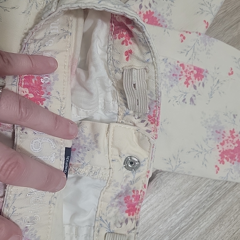 Gap Kids 1969 Super Skinny Floral Print Ripped KneesJeans Size 7 Regular - Picture 10 of 10